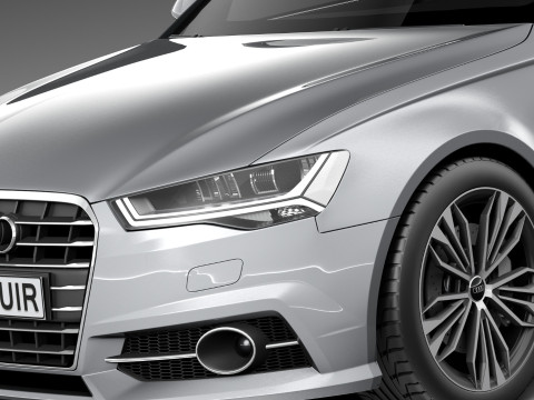 Audi A6 Avant 2015 3D 模型