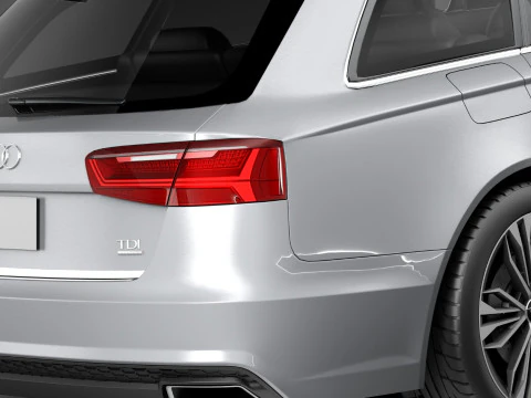Audi A6 Avant 2015 3D Model