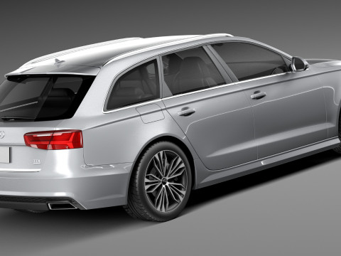 Audi A6 Avant 2015 3D 模型
