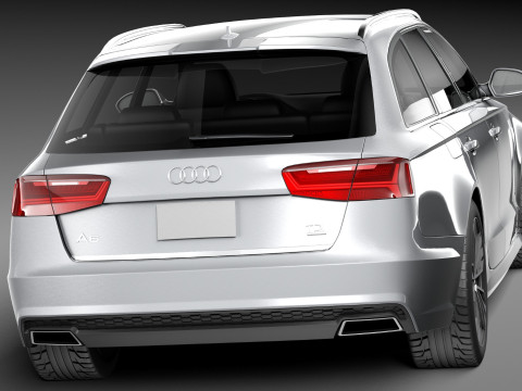 Audi A6 Avant 2015 3D 模型