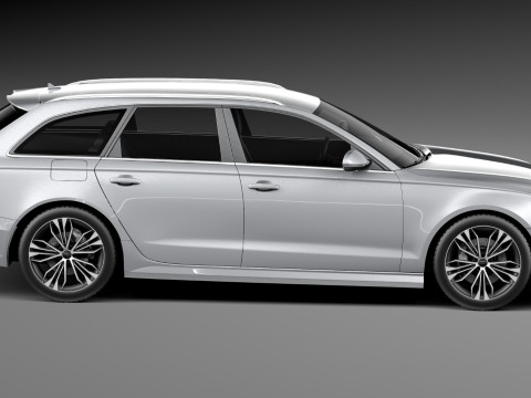 Audi A6 Avant 2015 3D 模型