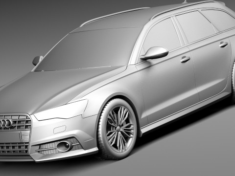 Audi A6 Avant 2015 3D 模型