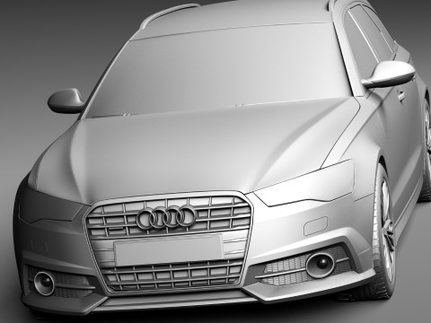 Audi A6 Avant 2015 3D 模型