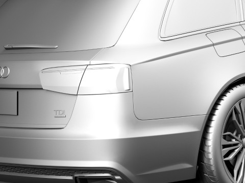 Audi A6 Avant 2015 3D 模型