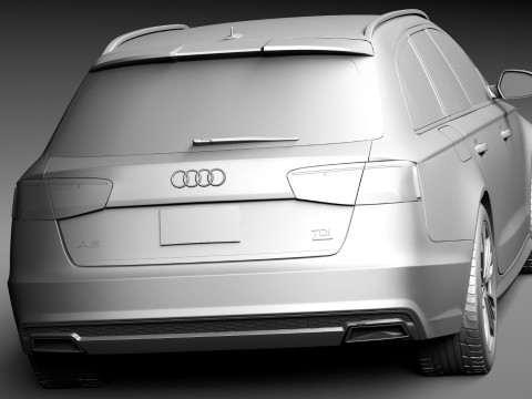 Audi A6 Avant 2015 3D 模型