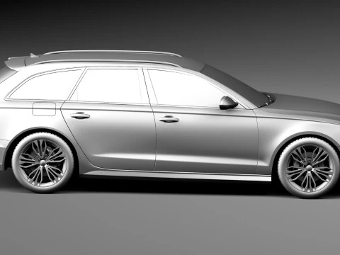 Audi A6 Avant 2015 3D Model