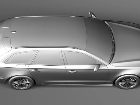 Audi A6 Avant 2015 3D Model