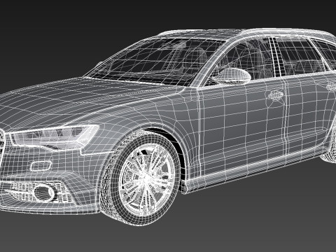 Audi A6 Avant 2015 3D 模型