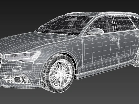 Audi A6 Avant 2015 3D Model