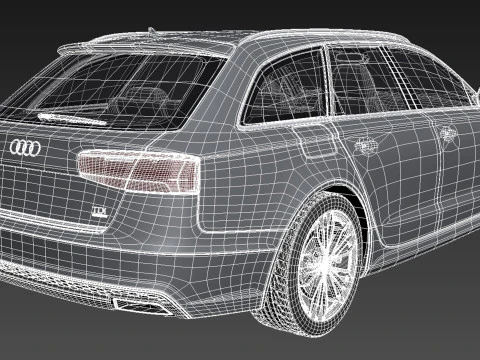 Audi A6 Avant 2015 3D Model