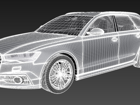 Audi A6 Avant 2015 3D 模型