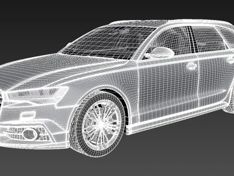Audi A6 Avant 2015 3D Model