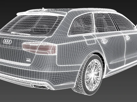 Audi A6 Avant 2015 3D Model