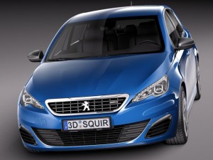 Peugeot 308 GT 2015 3Dモデル