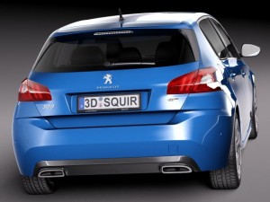 Peugeot 308 GT 2015 3Dモデル