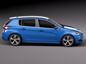 Peugeot 308 GT 2015 3Dモデル