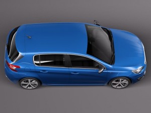 Peugeot 308 GT 2015 3Dモデル