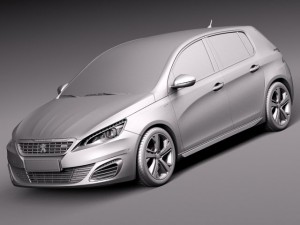 Peugeot 308 GT 2015 3Dモデル