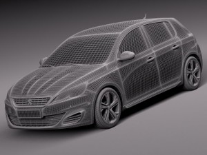 Peugeot 308 GT 2015 3Dモデル