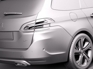 Peugeot 308 GT SW 2015 3D Model