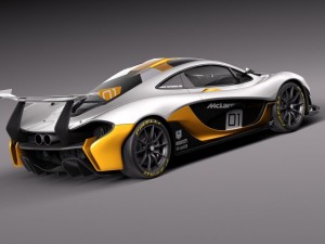Mclaren P1 GTR Concept 2014 3D 모델