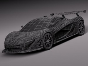 Mclaren P1 GTR Concept 2014 3D 모델