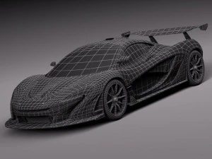 Mclaren P1 GTR Concept 2014 3D Model