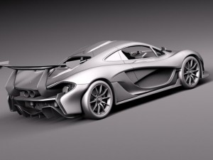 Mclaren P1 GTR Concept 2014 3D 모델