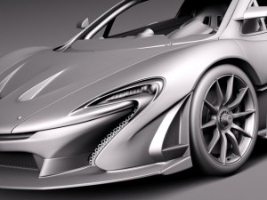 Mclaren P1 GTR Concept 2014 3D 모델