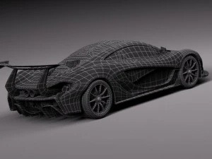 Mclaren P1 GTR Concept 2014 3D Model