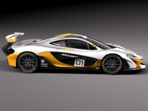 Mclaren P1 GTR Concept 2014 3D 모델