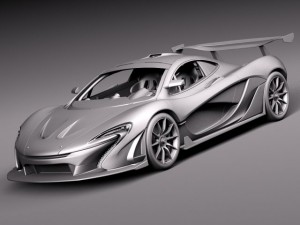 Mclaren P1 GTR Concept 2014 3D 모델