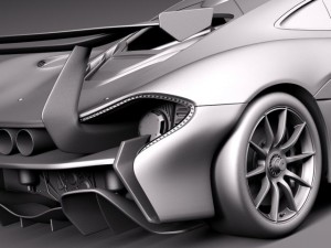 Mclaren P1 GTR Concept 2014 3D 모델