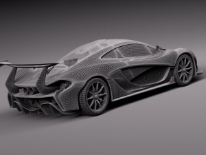 Mclaren P1 GTR Concept 2014 3D 모델