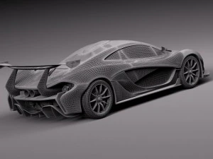 Mclaren P1 GTR Concept 2014 3D Model