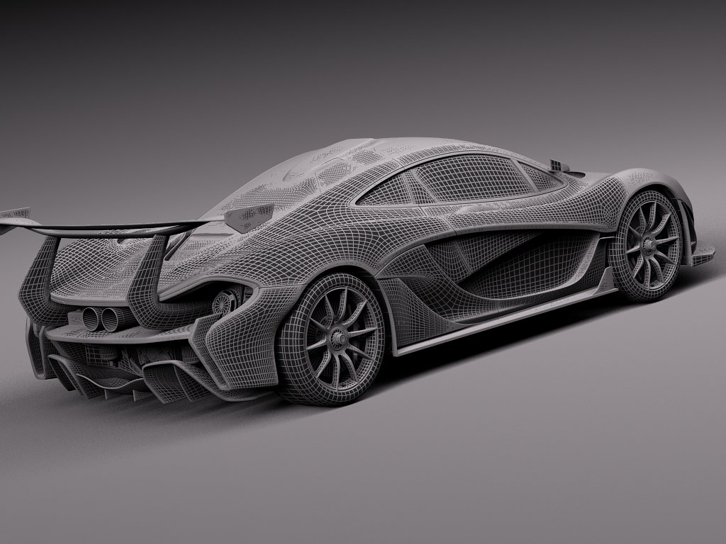 Mclaren P1 Gtr Concept 2014 3d Model In Racing 3dexport