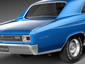 Chevrolet Chevelle SS 1966 3D Model