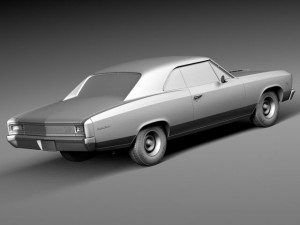 Chevrolet Chevelle SS 1966 3D Model
