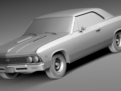 Chevrolet Chevelle SS 1966 3D Model