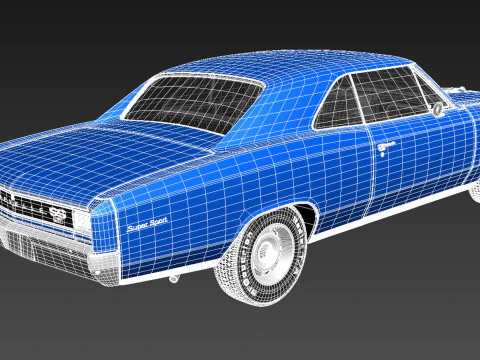 Chevrolet Chevelle SS 1966 3D Model
