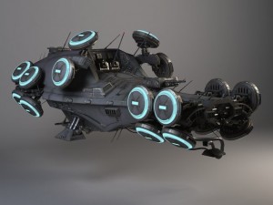 Matrix Howership Movie Spaceshp Modelo 3D