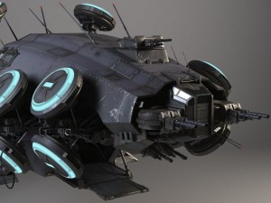 Matrix Howership Movie Spaceshp Modelo 3D