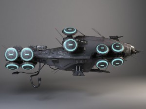 Matrix Howership Movie Spaceshp Modelo 3D