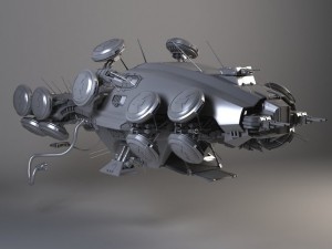 Matrix Howership Movie Spaceshp Modelo 3D