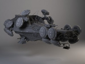Matrix Howership Movie Spaceshp Modelo 3D