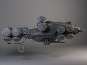 Matrix Howership Movie Spaceshp Modelo 3D