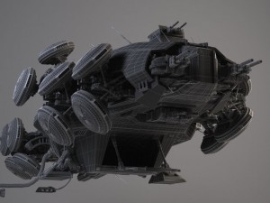 Matrix Howership Movie Spaceshp Modelo 3D