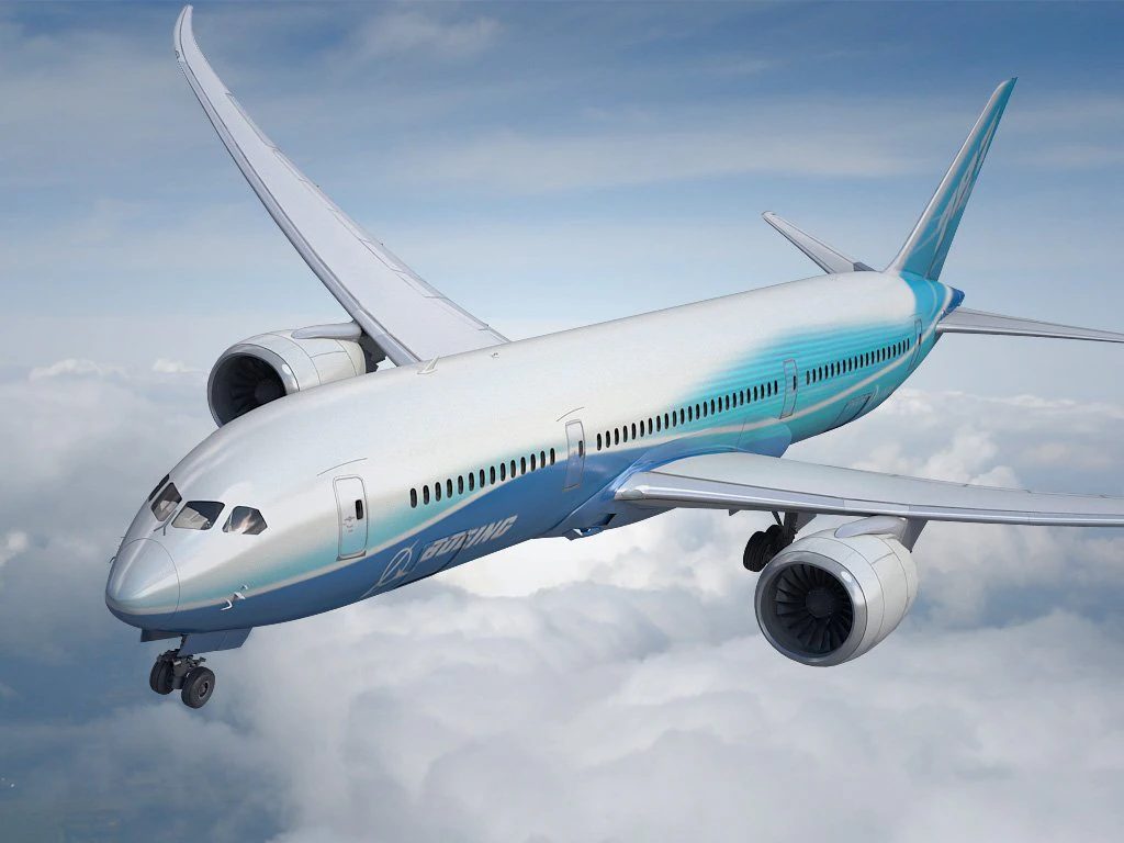 Boeing 787 Dreamliner 3D Model .c4d .max .obj .3ds .fbx .stl .blend 