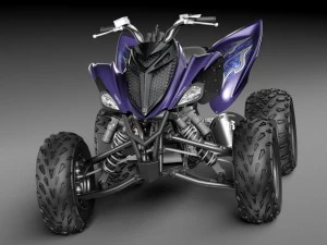 Yamaha Raptor 700S 2014 Quad 3D Model