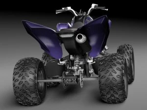Yamaha Raptor 700S 2014 Quad 3D Model